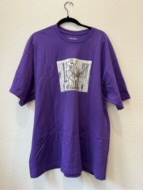 FA Purple Crewneck Tee with art graphic